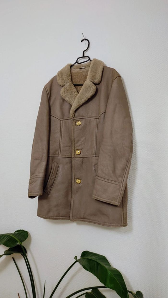 Manteau pour homme mouton retourné sheepskin Shearling - photo numéro 4