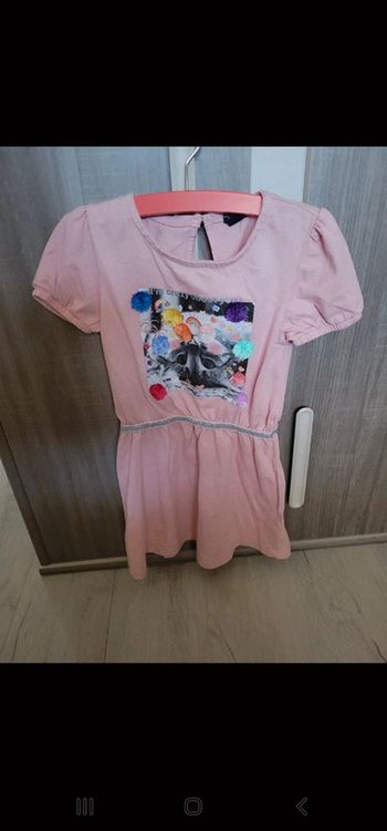 Robe avec pompon 4 ans
