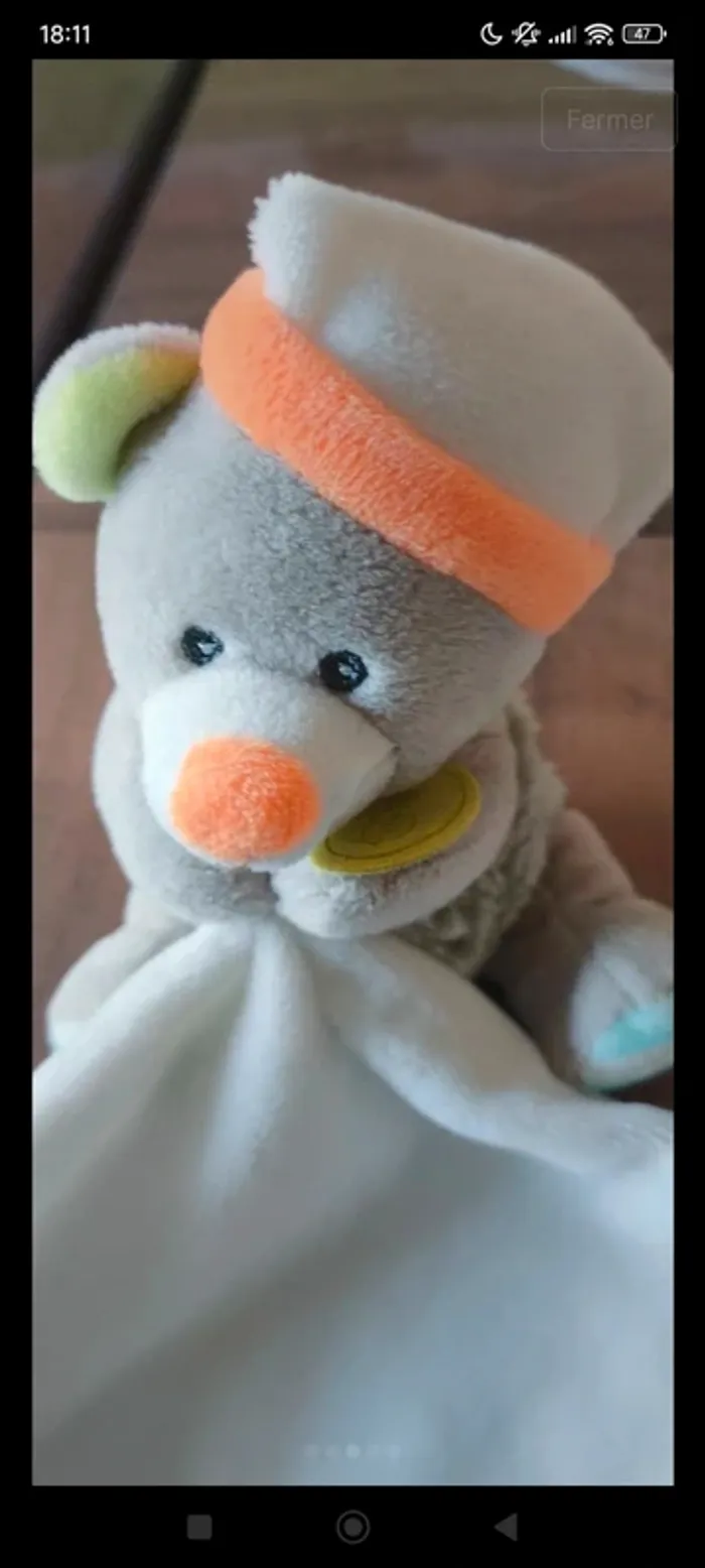 Doudou plat Baby Nat - photo numéro 3