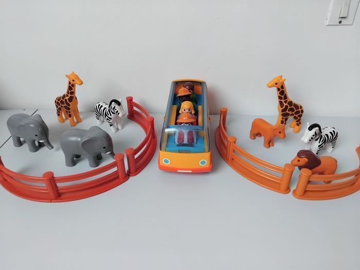 PLAYMOBIL 123 Bus Zoo Animaux Safari 🐘🦒 - photo numéro 7