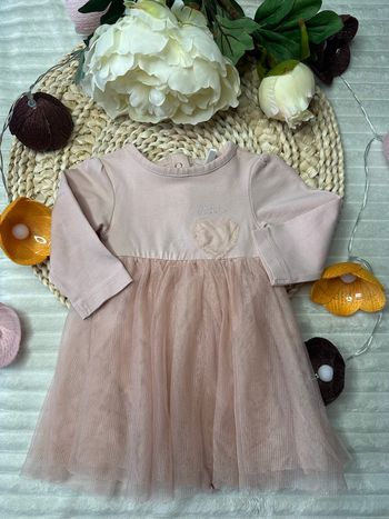 Robe rose clair avec du tulle 3 mois Orchestra 