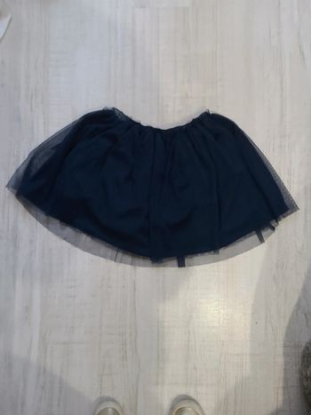 Jupe Kiabi 8 ans bleu avec tulle et paillettes