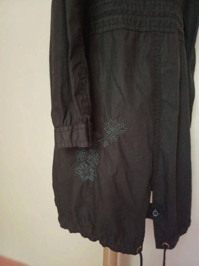 Trench femme noire à capuche - photo numéro 6