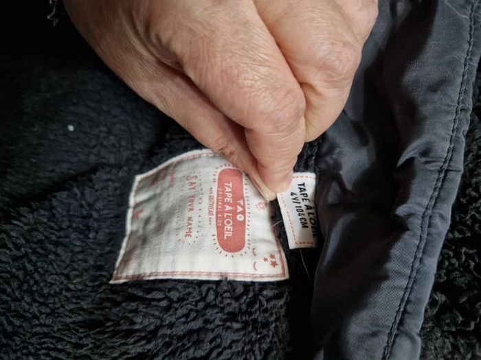 Manteau chaud tape à l oeil tao gris 4 ans - photo numéro 6