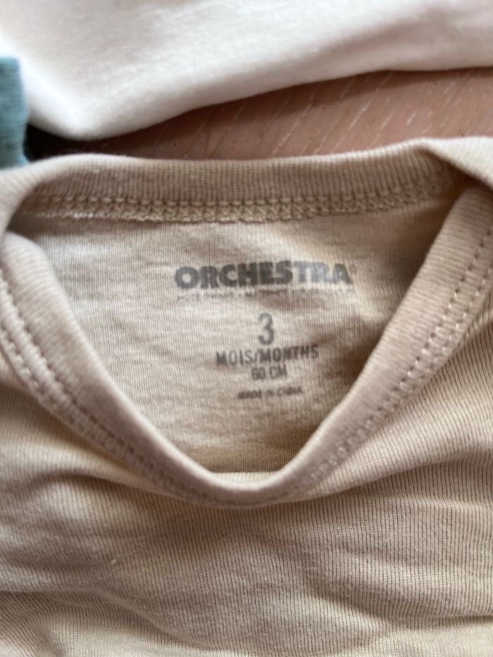 Lot de 4 bodies orchestra manches longues - photo numéro 2