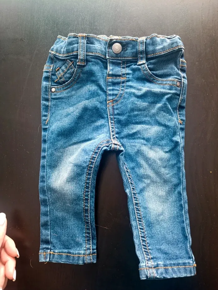 Lot de 2 jeans 6 mois - photo numéro 5