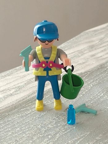 Playmobil-Laveur de vitres avec accessoires