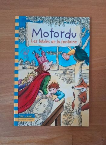Motordu Les tables de la Fontaine, folio cadet premier roman, Gallimard Jeunesse