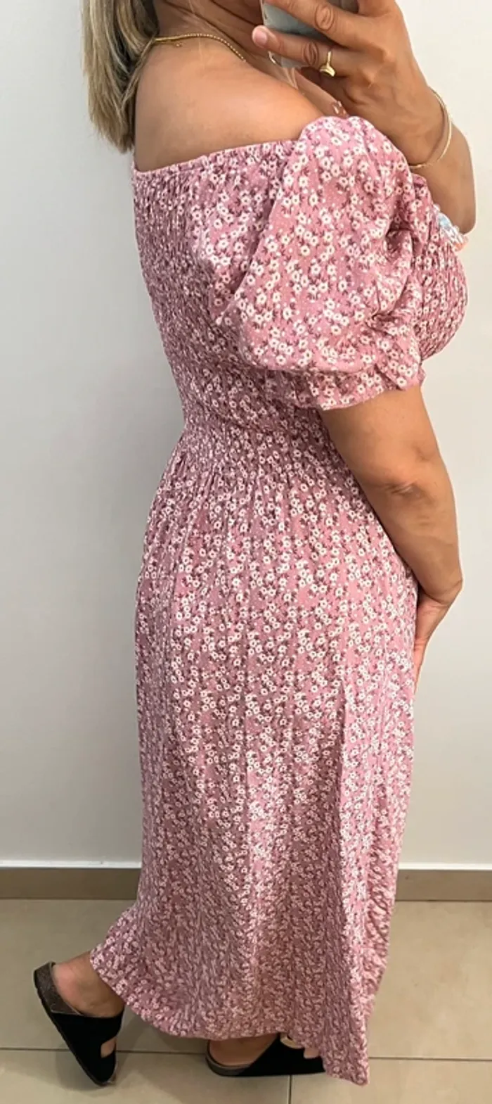 Robe longue fleurie Taille L - photo numéro 6