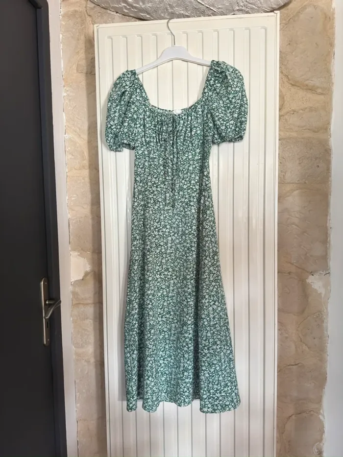 Robe fleur vert Shein - Taille XS