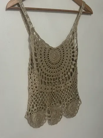 Petit top vintage parisien à mailles - comme neuf - taille S voir XS