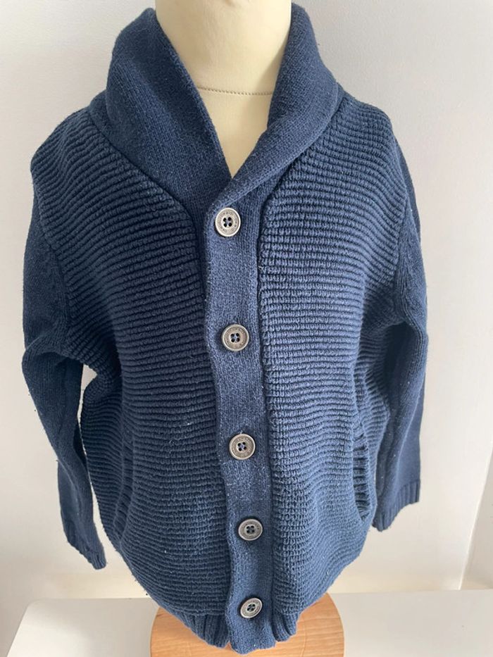 Gilet bleu marine okaidi