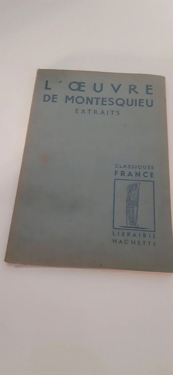 L'œuvre de Montesquieu extraits