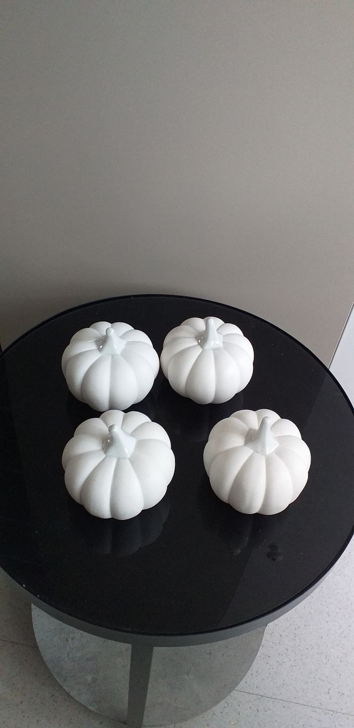 Lot de 4 citrouille lumineuse