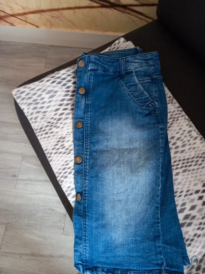 Jupe jeans camaïeu - photo numéro 2