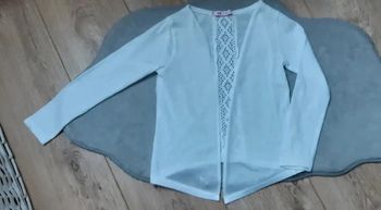 Gilet fin brodé au dos gémo 6 ans état neuf