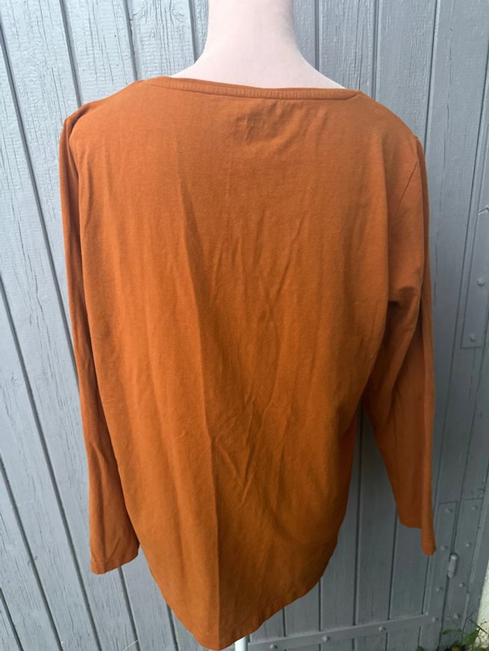Haut manches longues basic camel 50/5XL - photo numéro 4