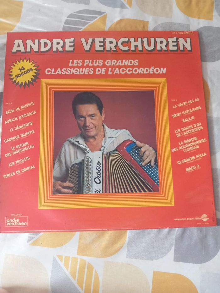 33T André Verchuren les plus grands classiques de l'accordéon - photo numéro 2