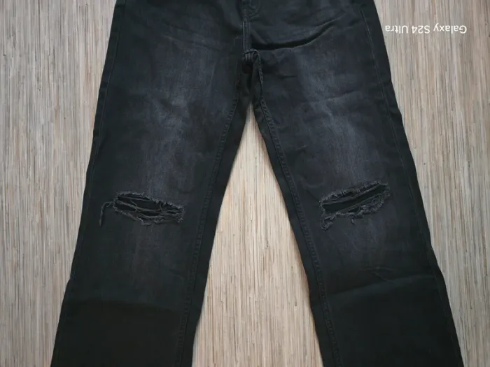 Jean baggy gris délavé - Bershka - Taille 36 - photo numéro 2