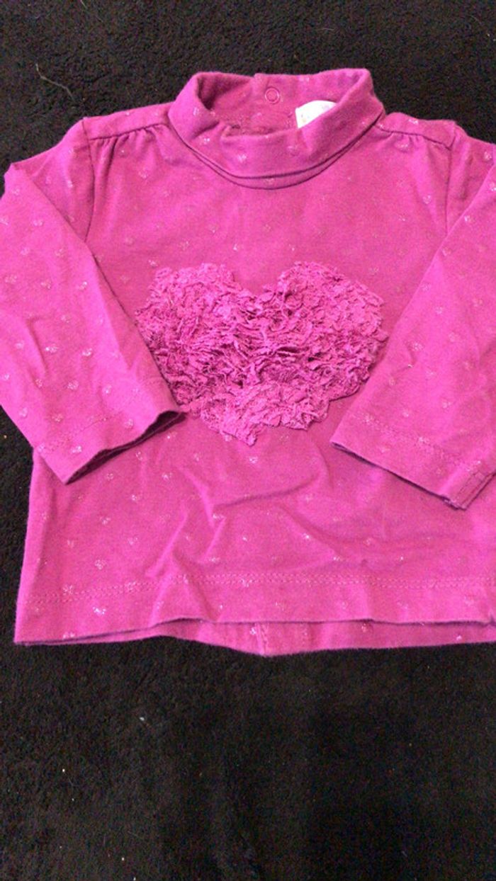 Tee-shirt col roulé 6 mois