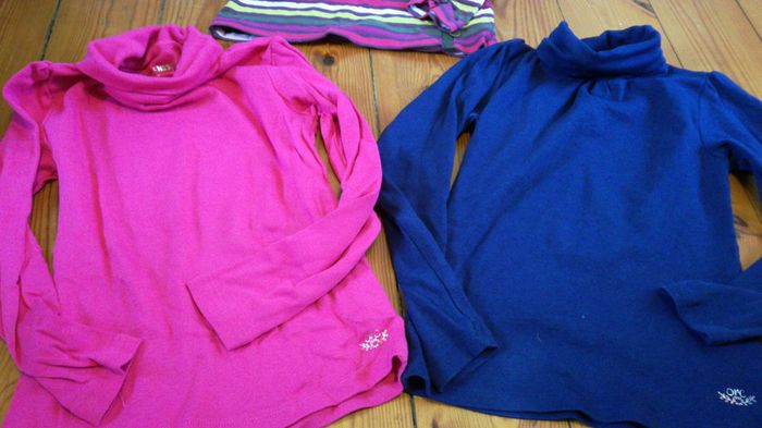 Lot tee shirts hiver cols roulés 5 ans - photo numéro 3