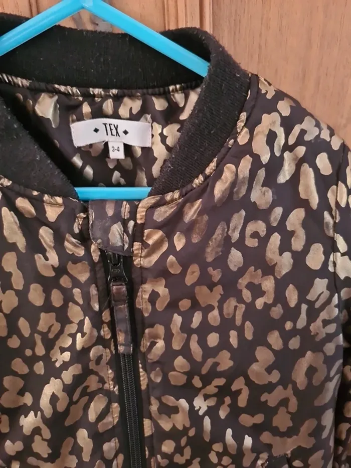 Veste bomber léopard fille - photo numéro 4
