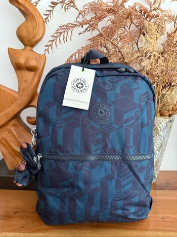 Cartable  sac à dos Kipling Emery Building bleu marine neuf