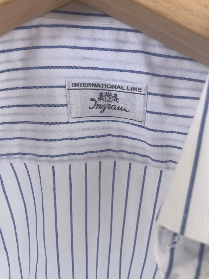 Chemise Ingram - International Line - Rayée bleu et blanc - T39/40 (M) - photo numéro 2