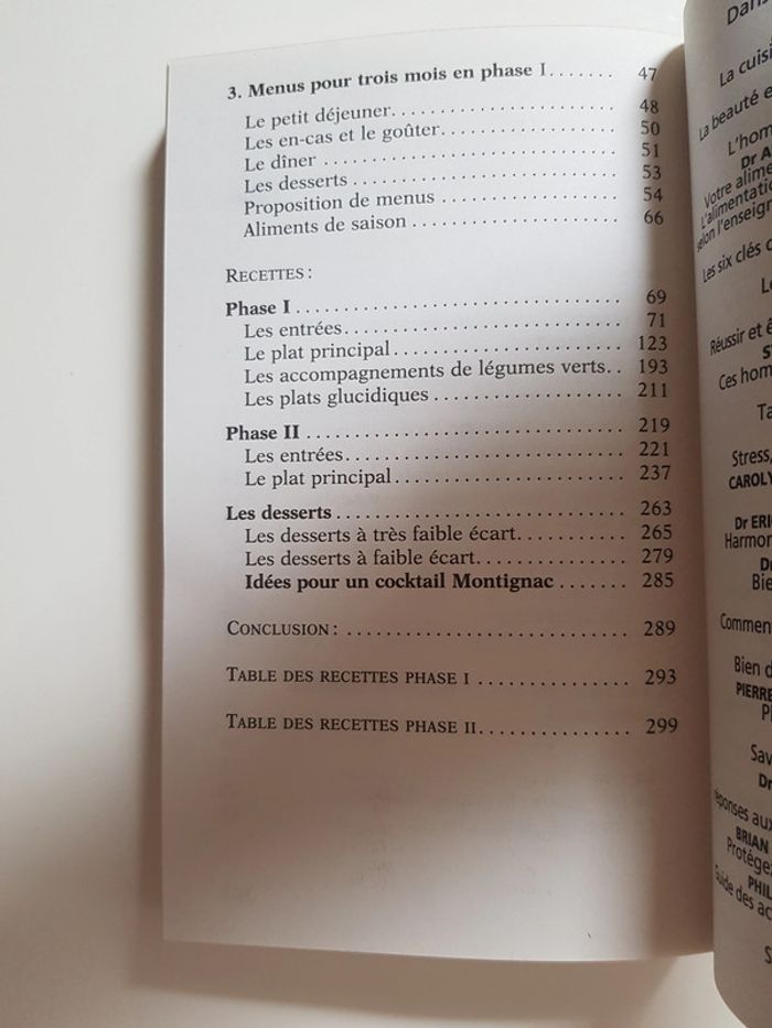 Michel Montignac Recettes et menus Montignac ou la gastronomie nutritionnelle - photo numéro 9