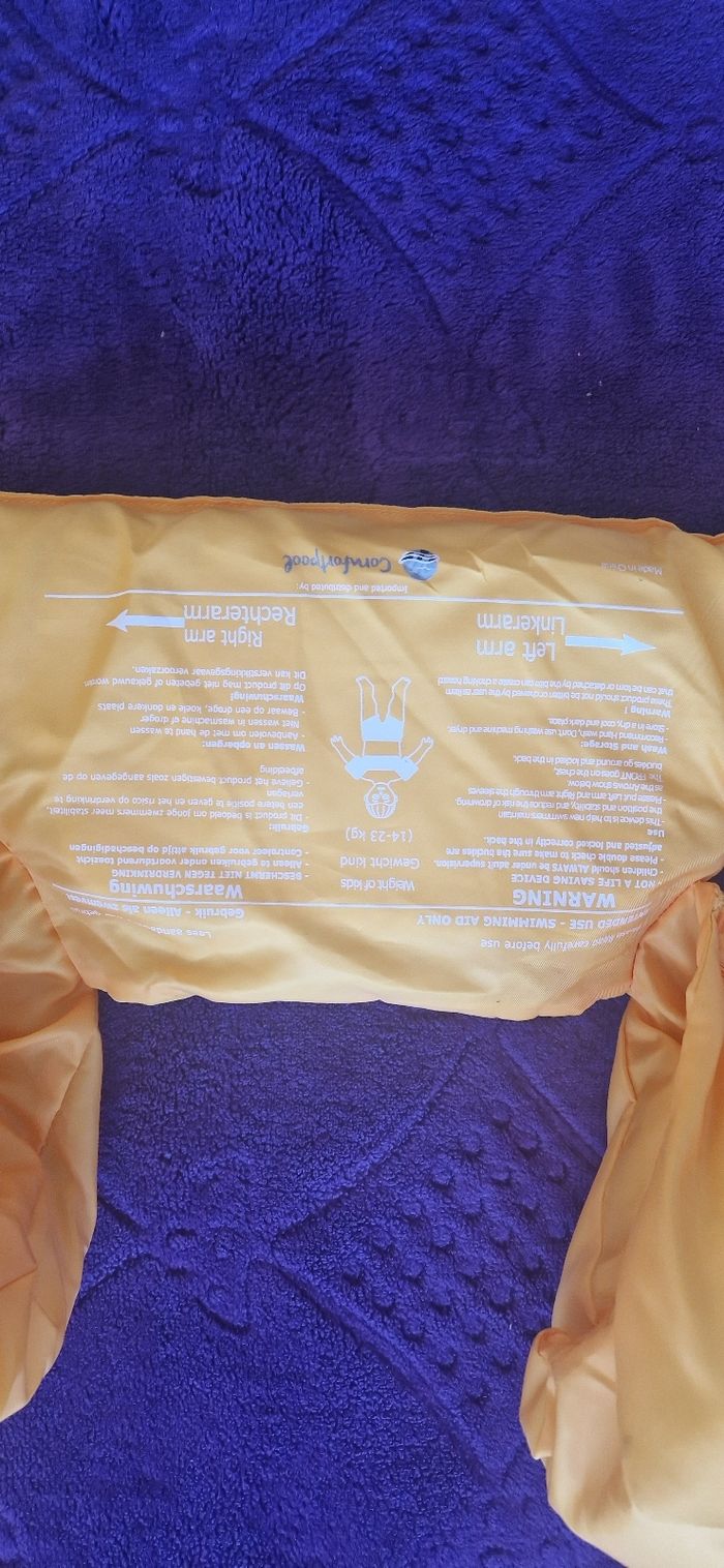 Brassards et gilet de natation combiné - photo numéro 6