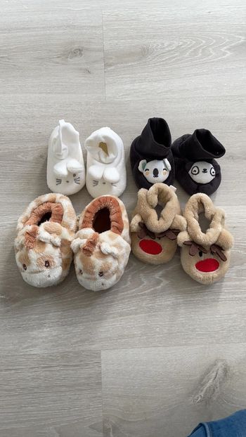 Lot de 4 paires de chaussons