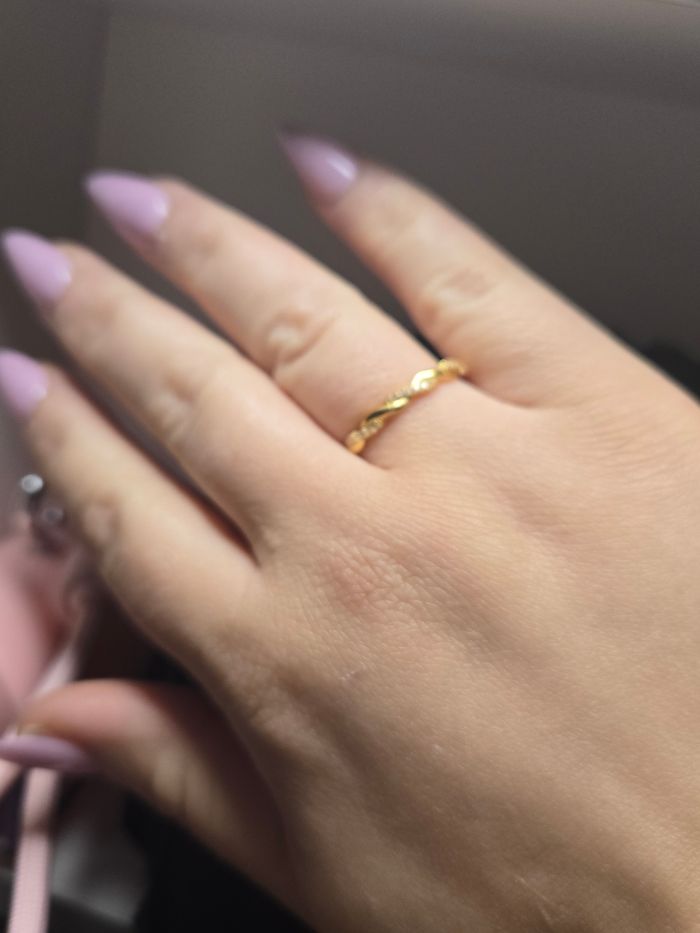 Bague en argent + plaqué or 24k - photo numéro 4