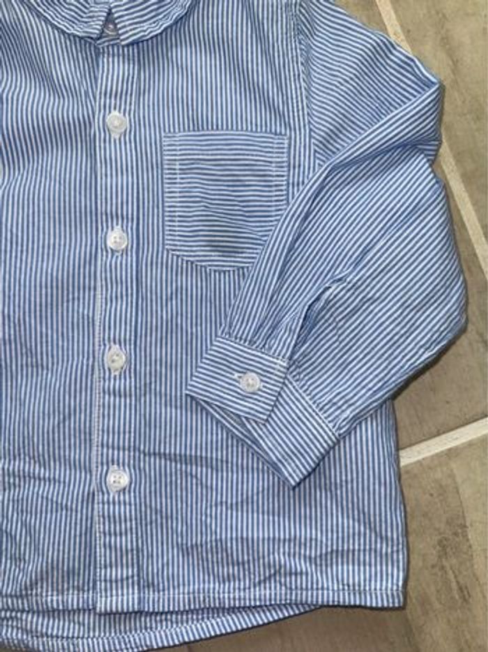 Chemise TAO bleu rayé 24 mois - photo numéro 4