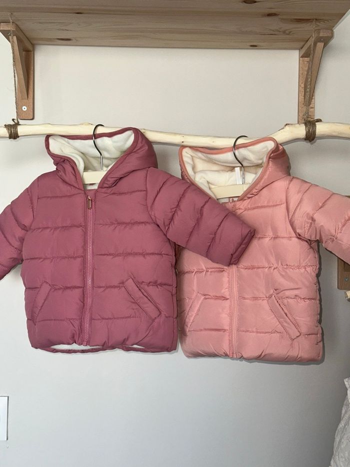 Manteaux neufs hiver chauds polaires 3 mois fille rose - photo numéro 2