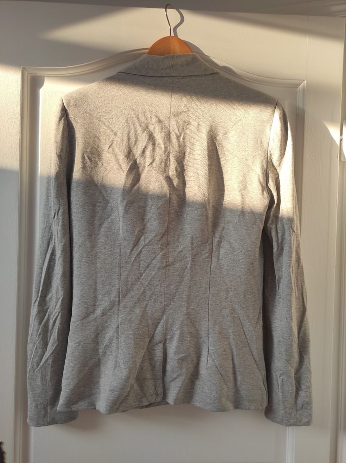 Veste tailleur cintrée grise Cache Cache - photo numéro 2