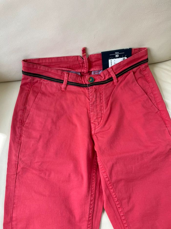 Pantalon homme Serge blanco été taille 38. 29 rouge clair à rose foncé - photo numéro 3