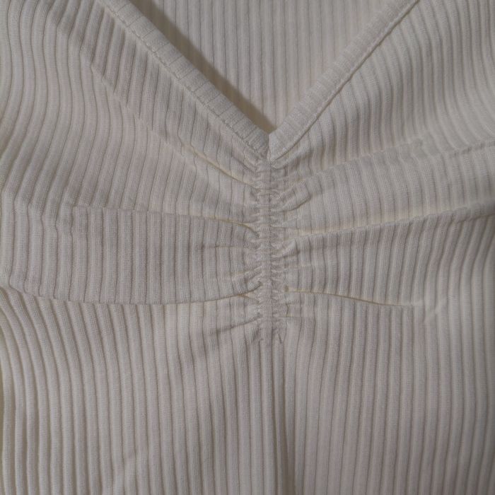 Camaïeu- haut viscose crème XS - photo numéro 3