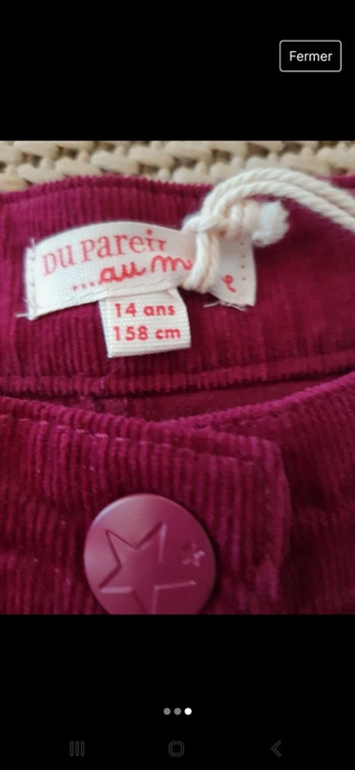 Short velours DPAM 14 ans - photo numéro 3