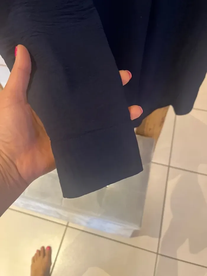 Robe femme bleu marine légère et agréable - photo numéro 3