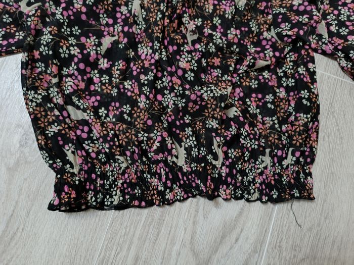 Blouse fleurie transparente Taille XS - photo numéro 3