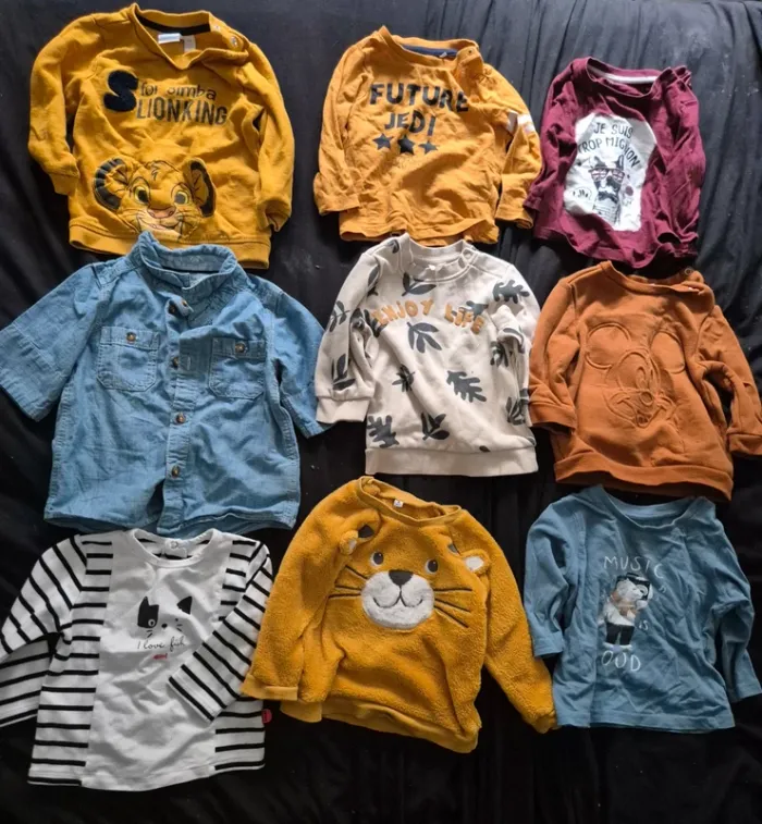 Lot vêtements bébé garçon 9 mois