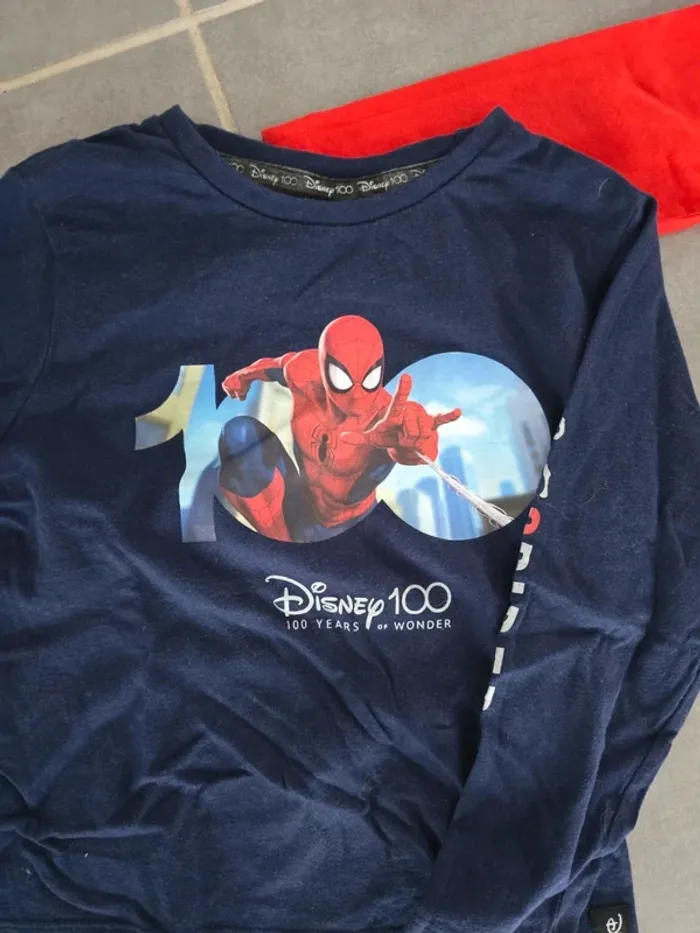 Lot de 2 tee shirts manches longues spiderman - photo numéro 2