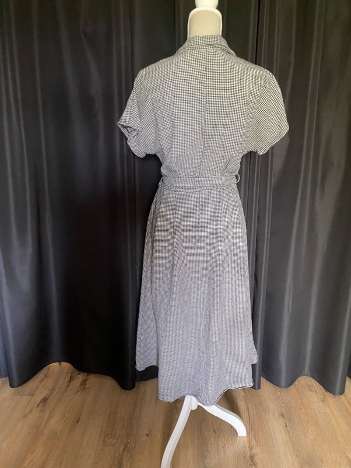Robe midi Mango carreaux noirs et blancs - photo numéro 5