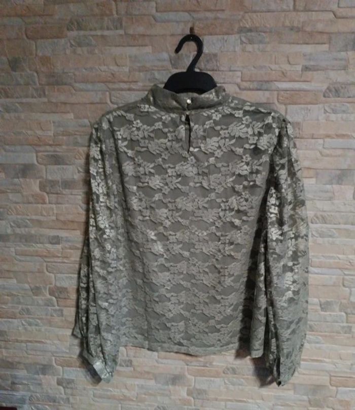 Blouse dentelle kaki Blancheporte 46 - photo numéro 2