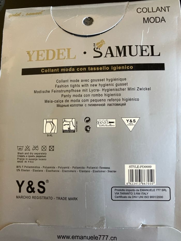 collant YEDEL SAMUEL 600 DEN - photo numéro 4