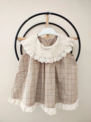 6 7 ans blouse été avec col ( étiquette coupée)