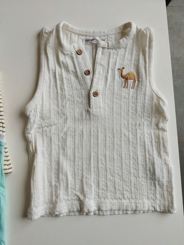 Lot 4 de débardeurs bébé garçon - photo numéro 7