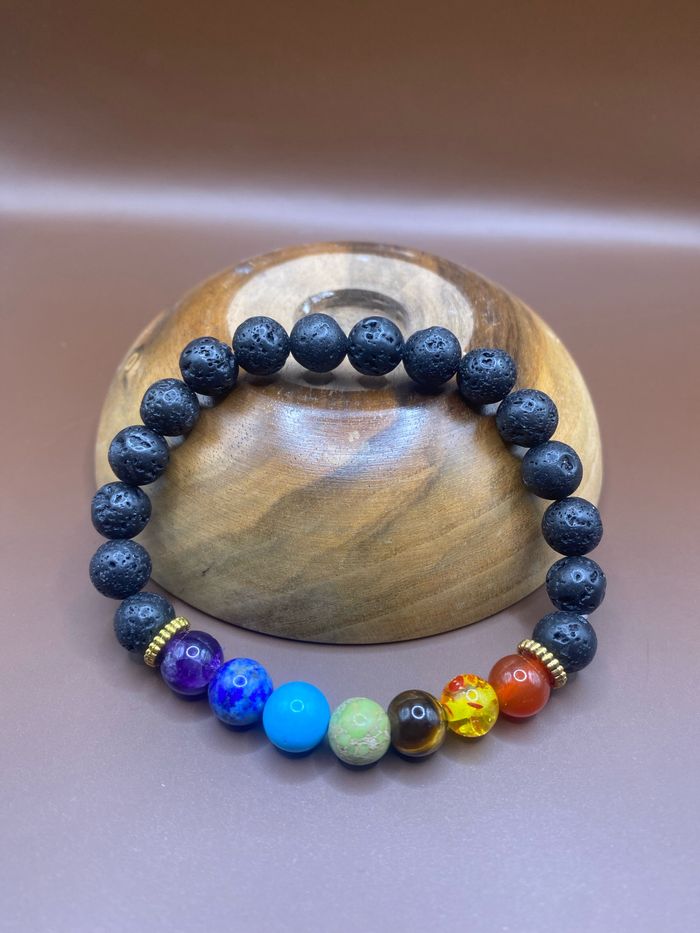 Bracelet 7 chakras neuf dans sa boîte à bijoux - photo numéro 2