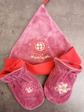 Ensemble Bonnet + moufles Influx + écharpe