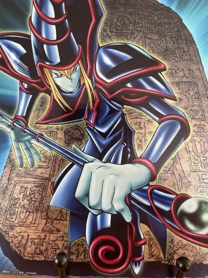 Yu-Gi-Oh! Shikishi métallisé Black Magician Ichiban Kuji Vol. 4 The Divine Beasts Manifest 20×20 cm - photo numéro 2